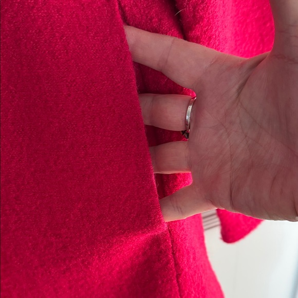 Boiled Wool Fitted Blazer from Appleseed’s, cherry red, PM, excellent condition - Picture 4 of 11